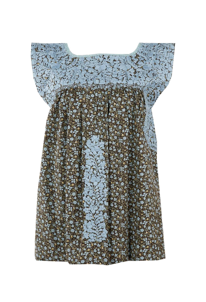 Flores Specialty Blouse Blouse Jardin Marron