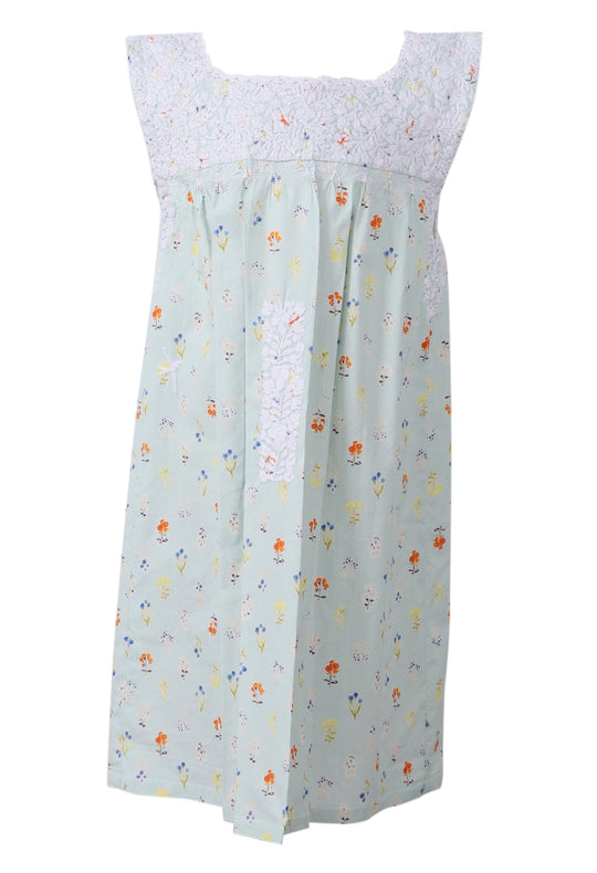 Florecita Dress Childrens Florecita Menta Floral Nieve