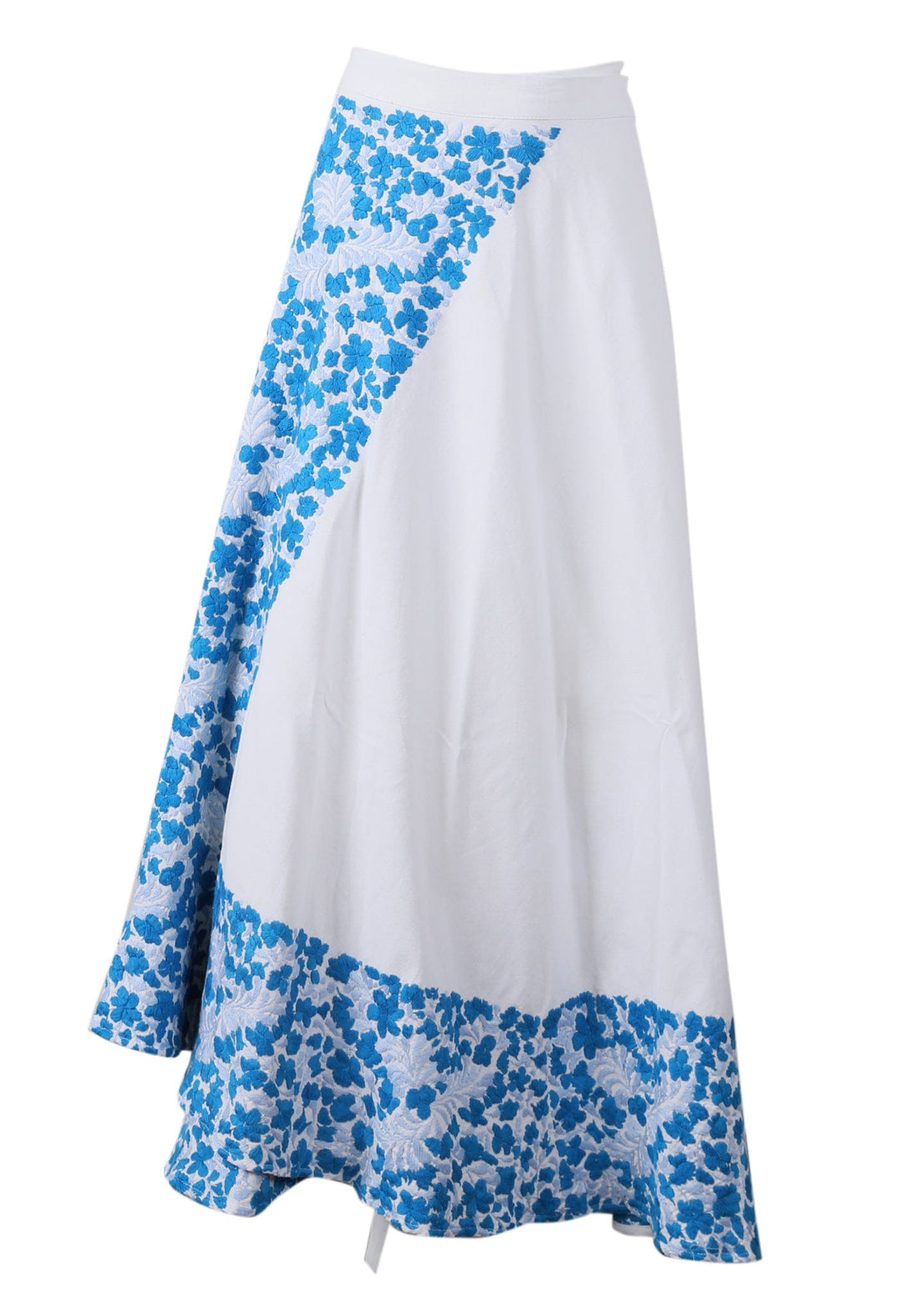 Oaxaca Long Skirt Skirt One Size Falda Blanco y Azul