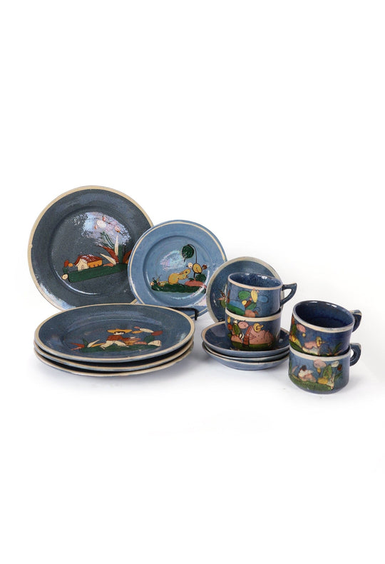 Curado de Cristina Dinnerware Guacho Azul Dinner Set