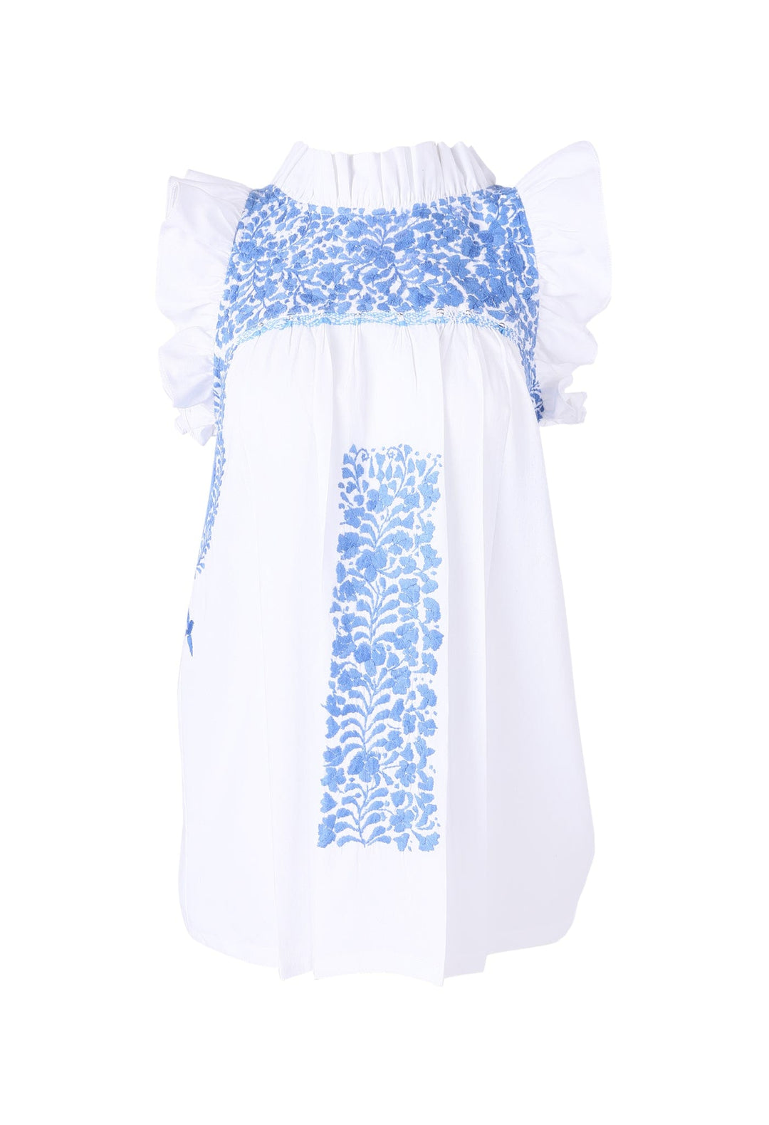 Olivia Specialty Blouse Blouse Olivia Blanca Azul