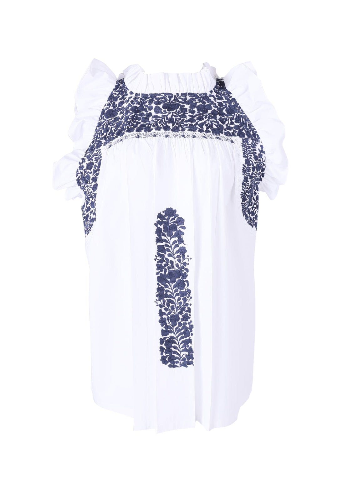 Olivia Specialty Blouse Blouse Olivia Blanca Marino