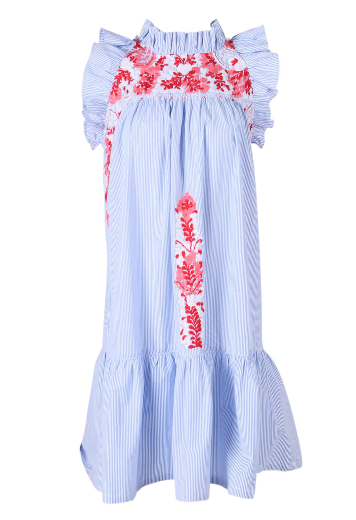 Olivia Short Dress Dress Olivia Eco Rojo y Fucsia