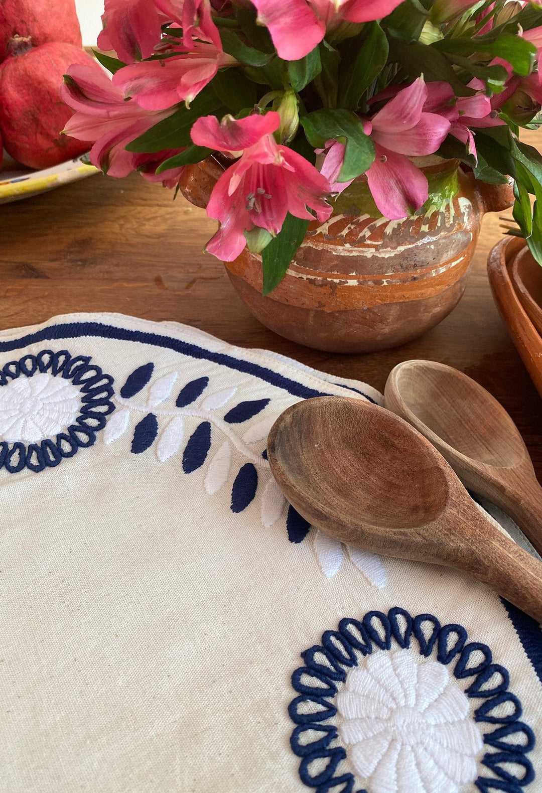 Placemats - Set of 2 Placemat Set of 2 Mantel de Aguacatenango Marino