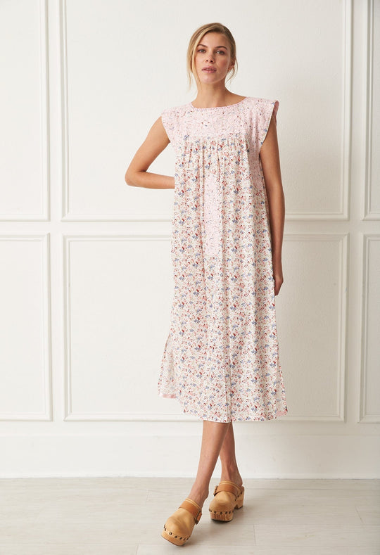 Flores Specialty Midi Dress Dress Jardin de Rosa Ivory