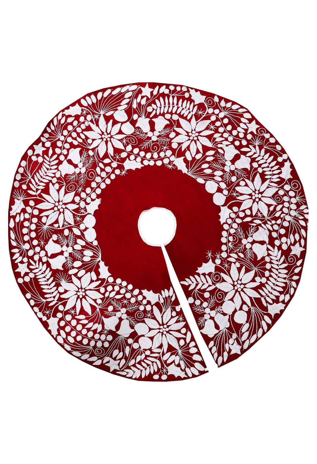 Christmas Tree Skirt Christmas Tree Skirt One Size Falda de Navidad Rojo