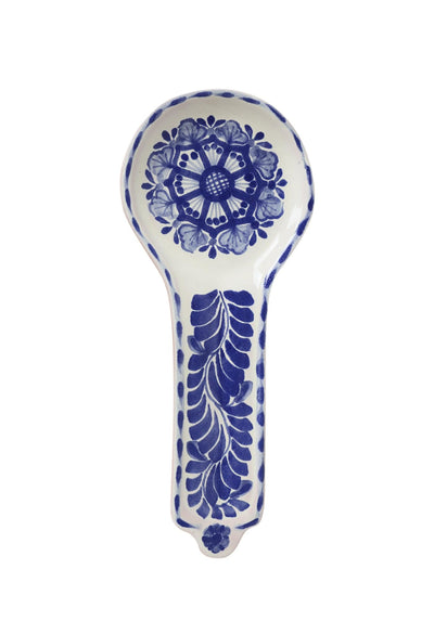 Gorky Gonzalez Ceramics Spoon Rest Nuevo Blue Spoon Rest