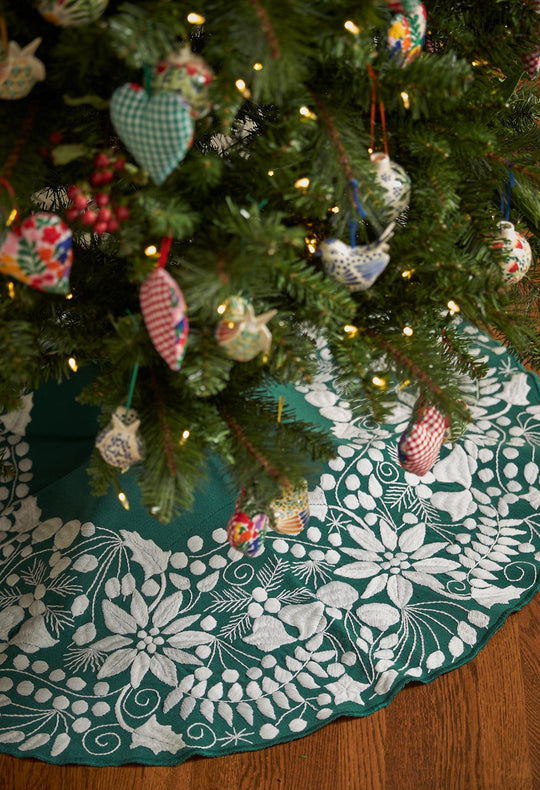 Christmas Tree Skirt Christmas Tree Skirt One Size Falda de Navidad Verde