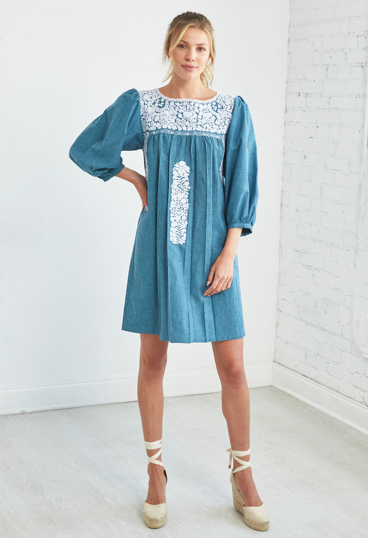 Catalina Turquesa Chambray Nieve