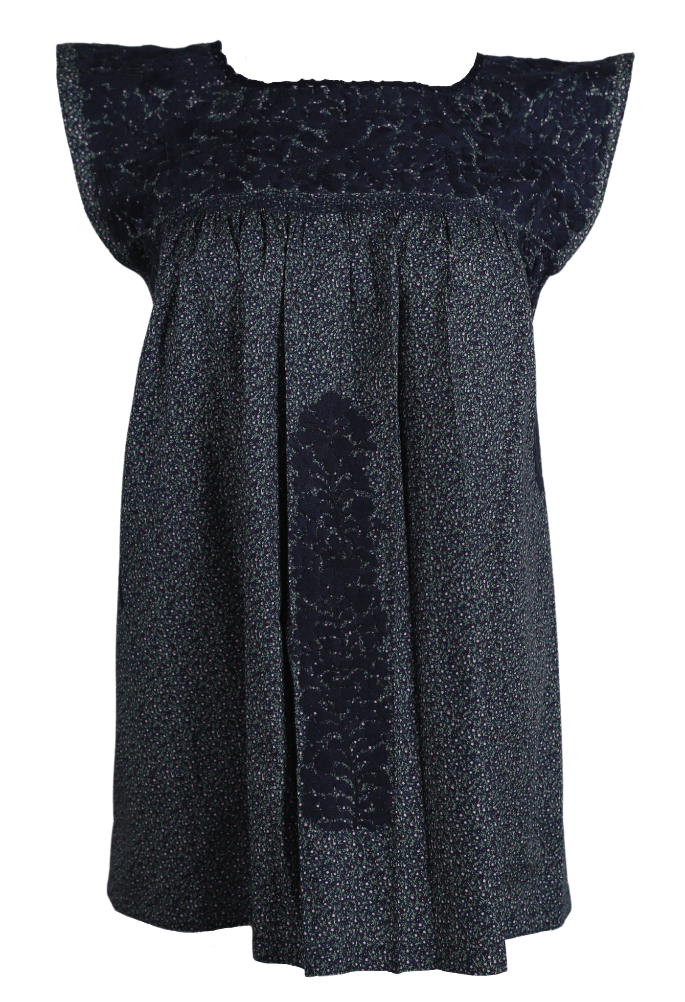Flores Specialty Blouse Blouse Jardin Marino