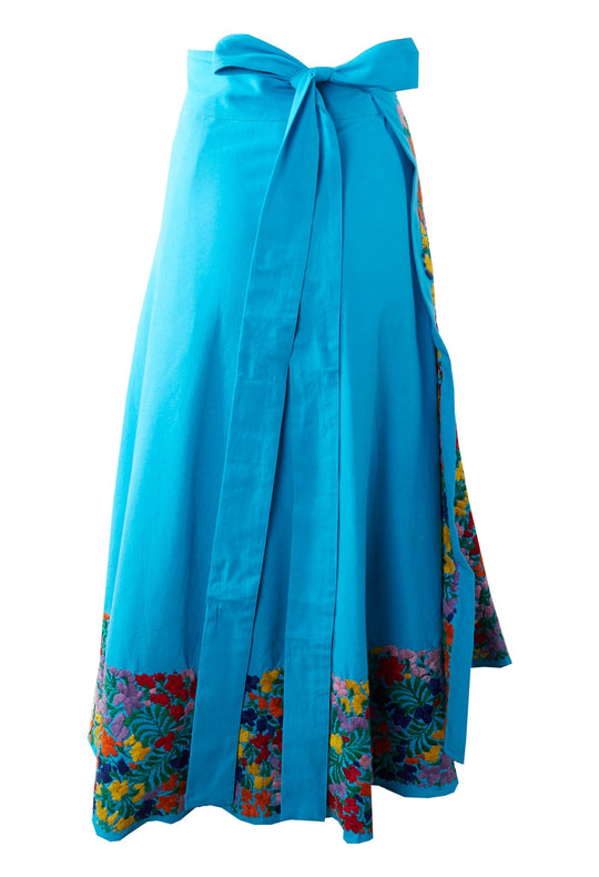 Oaxaca Long Skirt Skirt One Size Falda Turquesa Arroyo