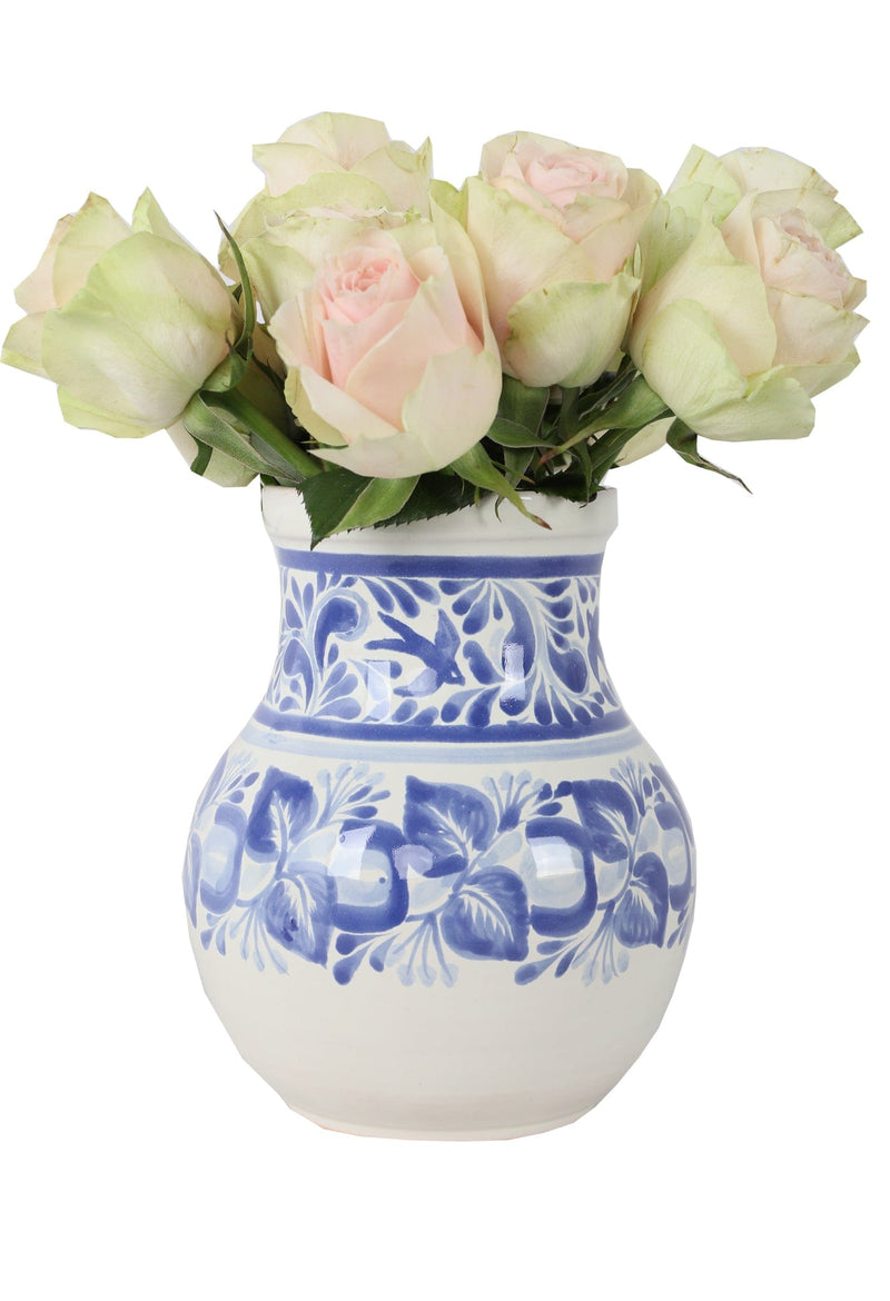 Gorky Gonzalez Ceramics Large Vase Blue Flower Pot Madre