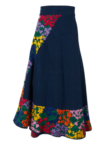 Oaxaca Long Skirt Skirt One Size Falda Oscuro Azul Arroyo