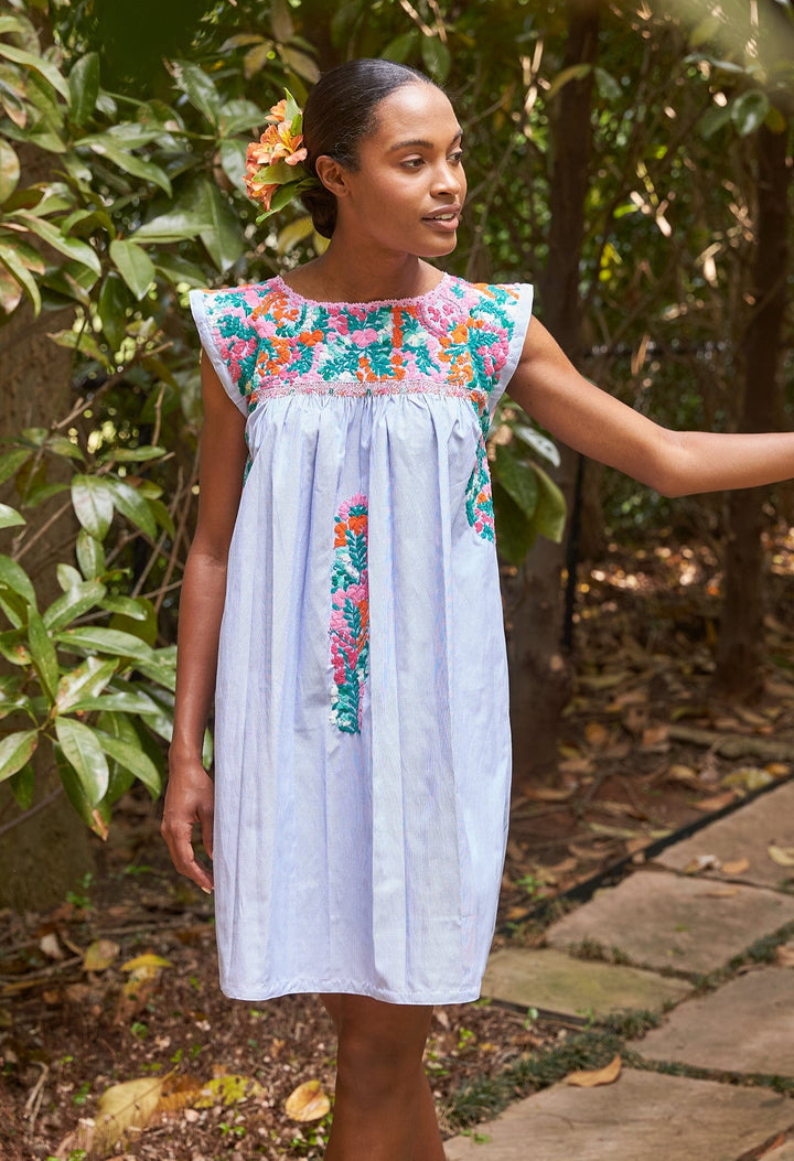 Flores Short Dress Dress Fiesta de Arroyo