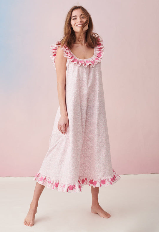 Suena Specialty Midi Dress Dress Sueña Rosa