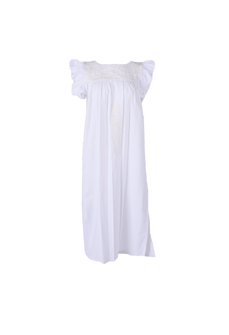 Soledad Midi Dress Dress Soledad Blanca y Crema