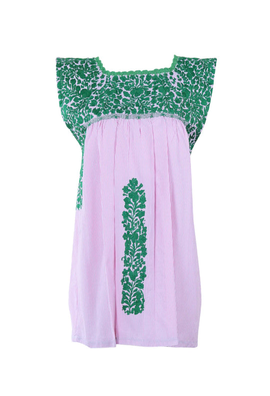 Flores Blouse Blouse Small Pastel Verde